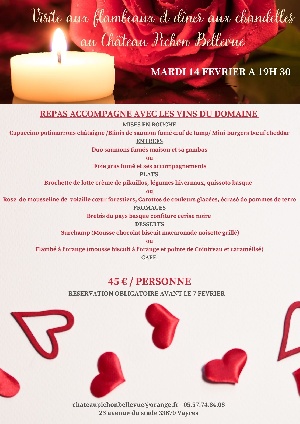 Soirée Saint-Valentin 14 février 19h30